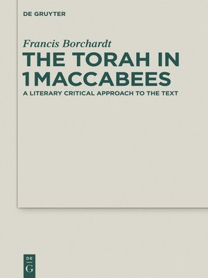 cover image of The Torah in 1Maccabees